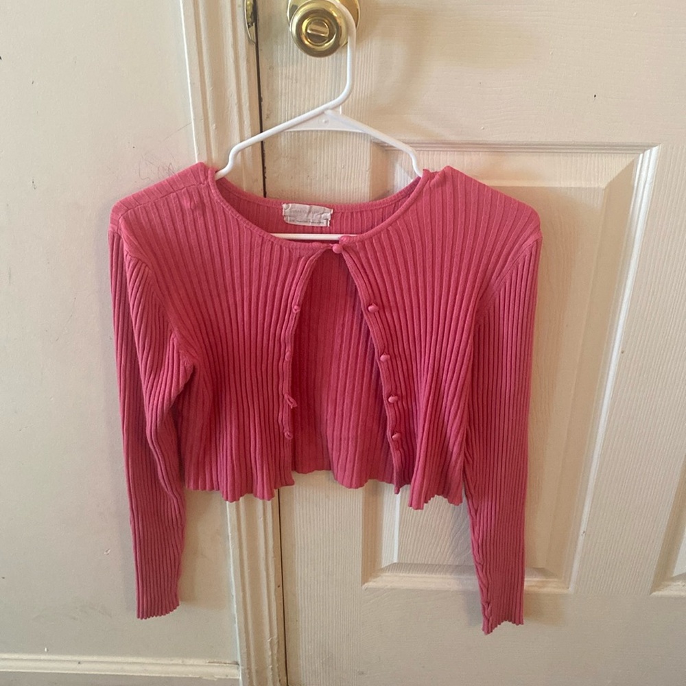 Hot pink button up